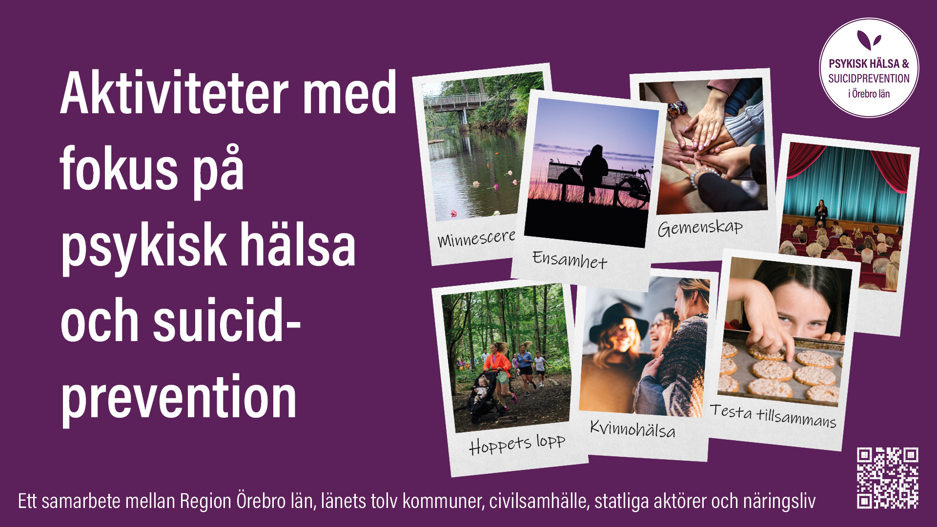 Aktiviteter med fokus på psykisk hälsa och suicidprevention