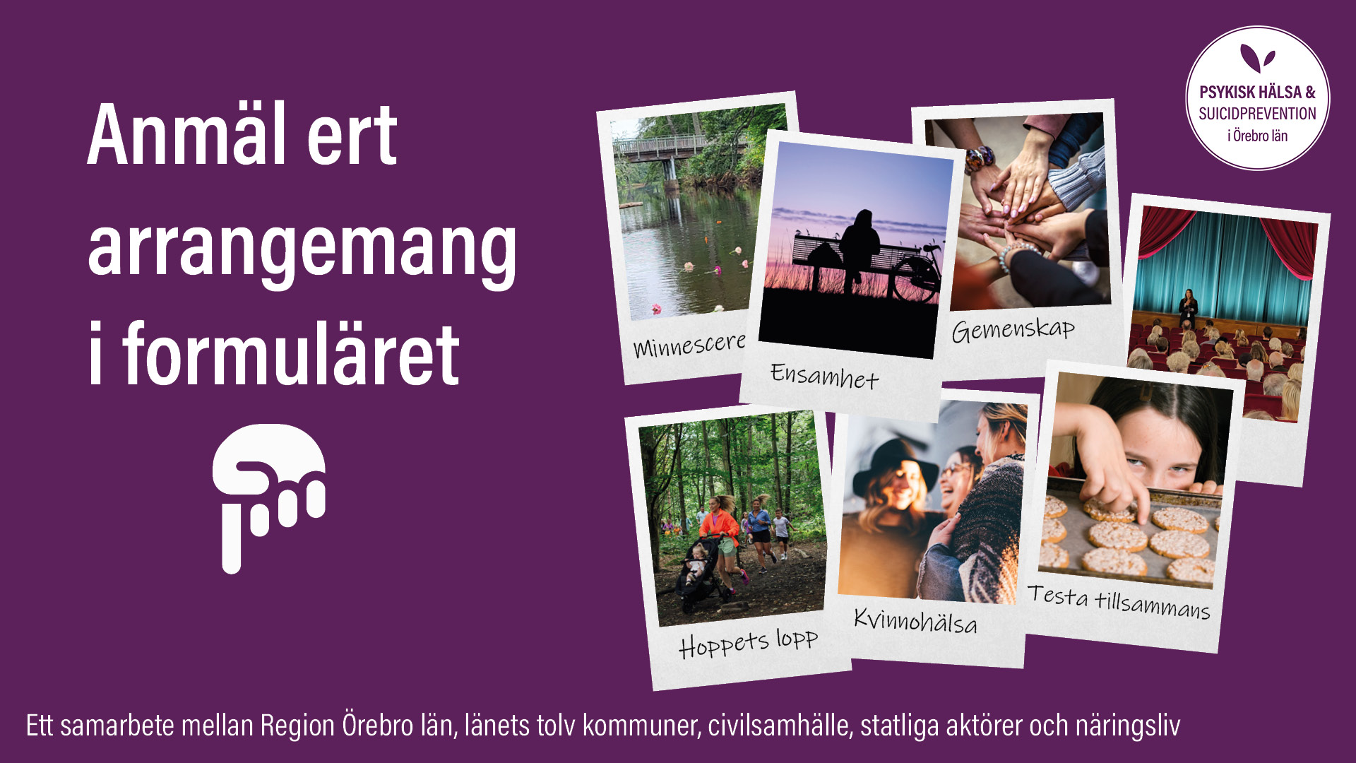 Anmäl ert arrangemang i formuläret nedanför