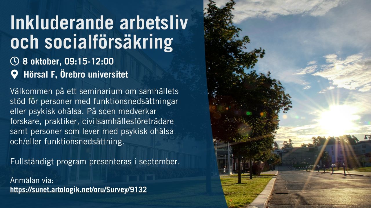 Inbjudan Inkluderande arbetsliv